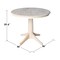 International Concepts Round 36 in Round Top Pedestal Table, 28.9 inH, Unfinished, 36 W, 36 L, 29.9 in H, Wood, Unfinished K-36RT-27B - alternate 4
